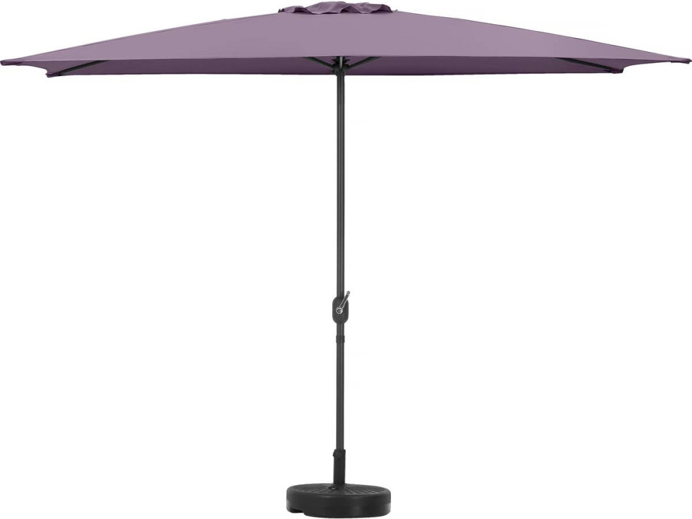 Parasol rectangulaire inclinable "Sol 2" - 2 x 3 m - Violet