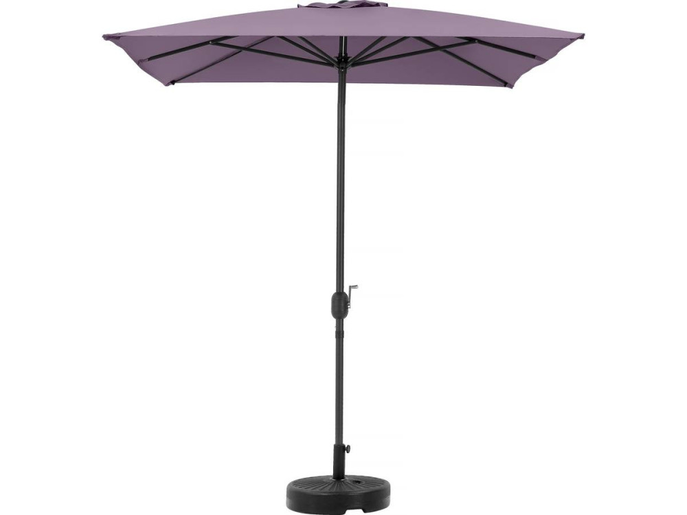 Parasol rectangulaire inclinable "Sol 2" - 2 x 3 m - Violet