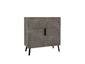 Armoire multifonction en bois "Darien" - 76.5 x 35 x 79.5 cm - Marbre
