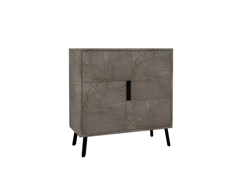 Armoire multifonction en bois "Darien" - 76.5 x 35 x 79.5 cm - Marbre