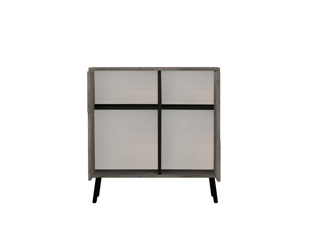 Armoire multifonction en bois "Darien" - 76.5 x 35 x 79.5 cm - Marbre