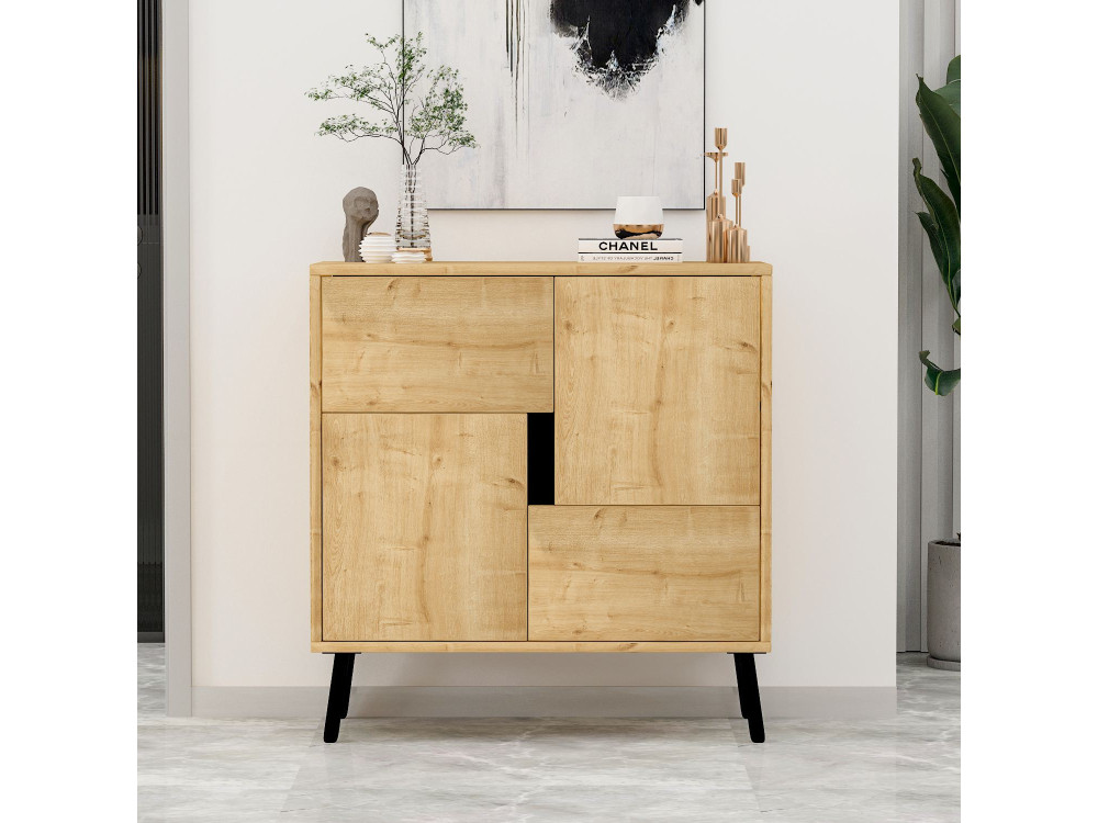 Buffet en bois "Darien" - 76 x 35 x 79 cm - Beige
