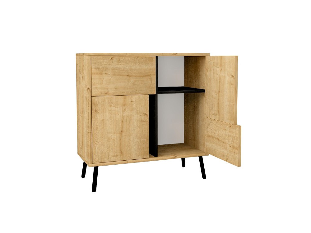 Buffet en bois "Darien" - 76 x 35 x 79 cm - Beige