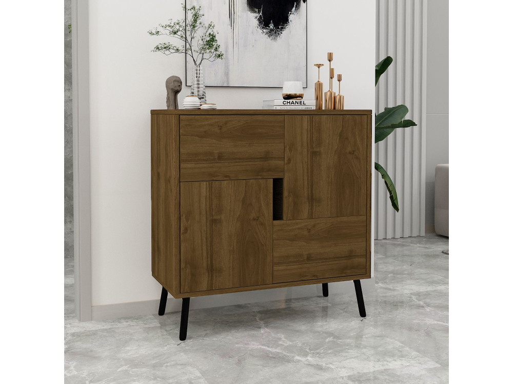 Buffet en bois "Darien" - 76 x 35 x 79 cm - Marron