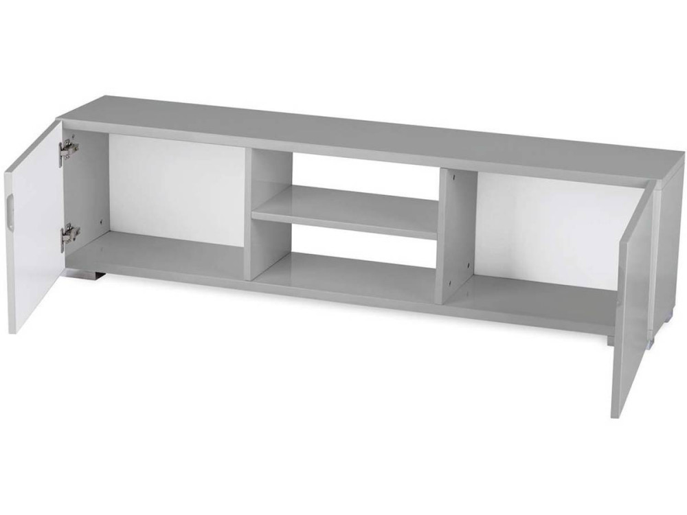 Meuble TV "Frida" - 155 x 31 x 42,5 cm - Gris