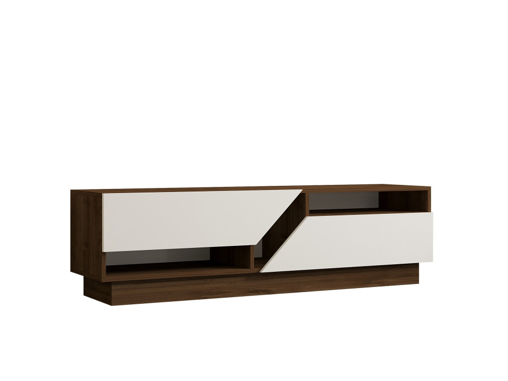 Meuble TV en bois "Koza" - 160 x 40 x 45 cm - NoyerBlanc