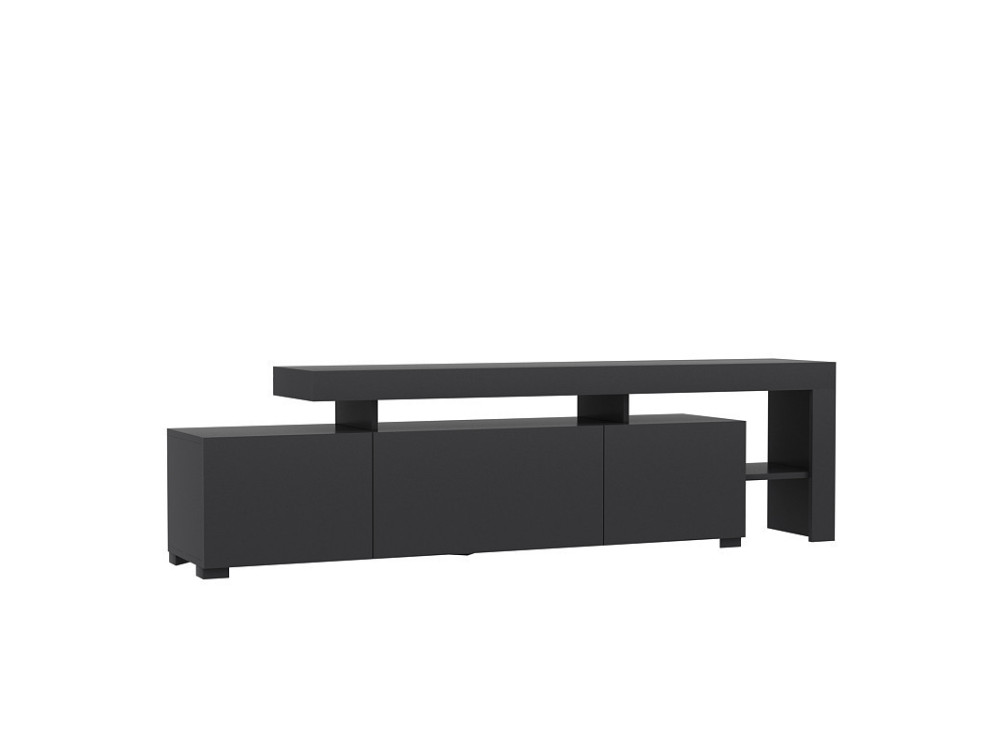 Meuble TV en bois "Beliz" - 192 x 37 x 53 cm - Anthracite