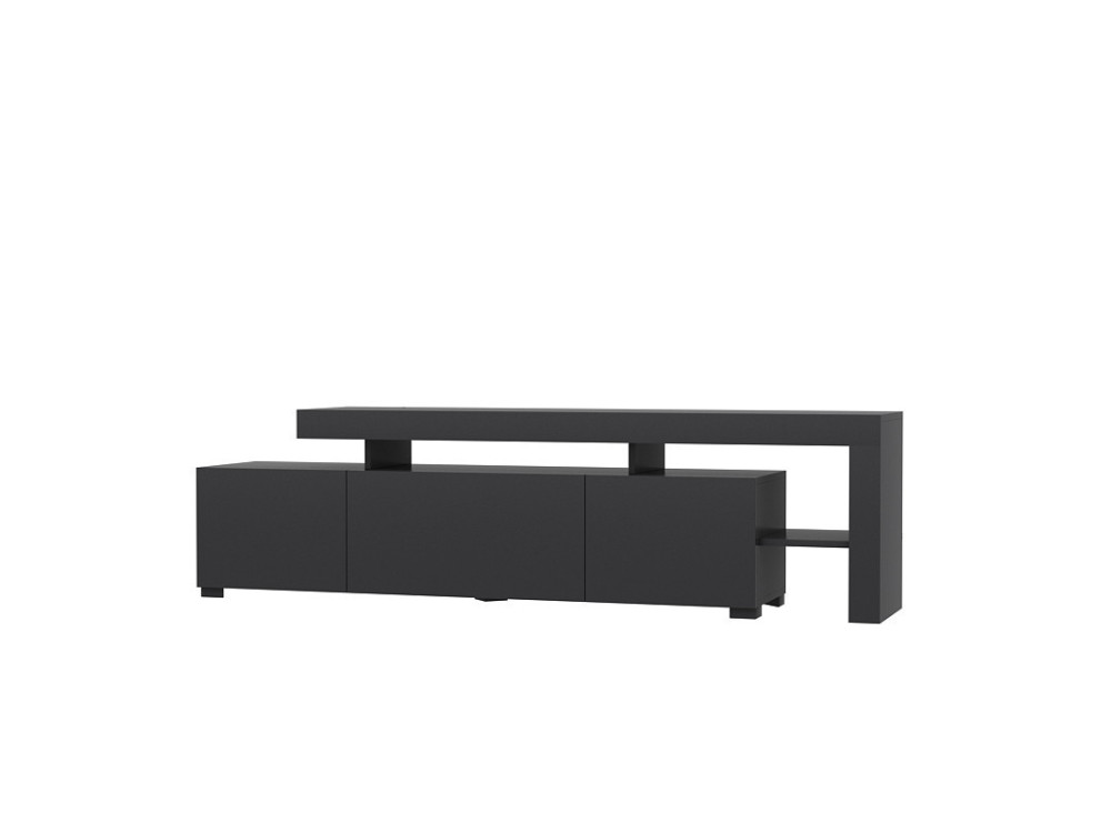 Meuble TV en bois "Beliz" - 192 x 37 x 53 cm - Anthracite