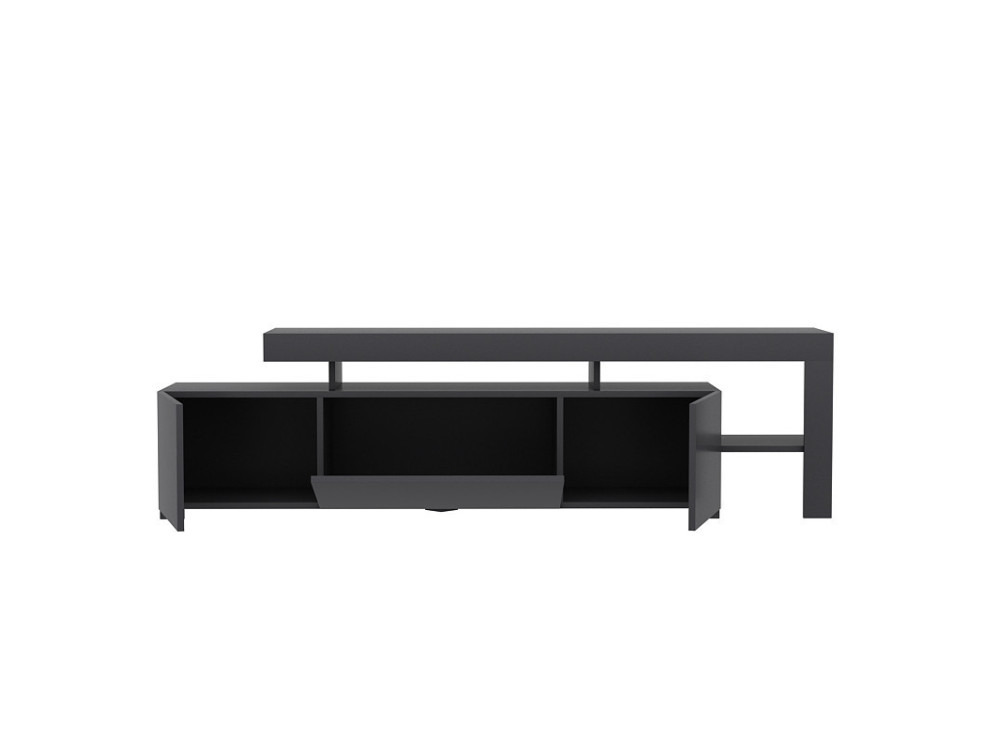 Meuble TV en bois "Beliz" - 192 x 37 x 53 cm - Anthracite