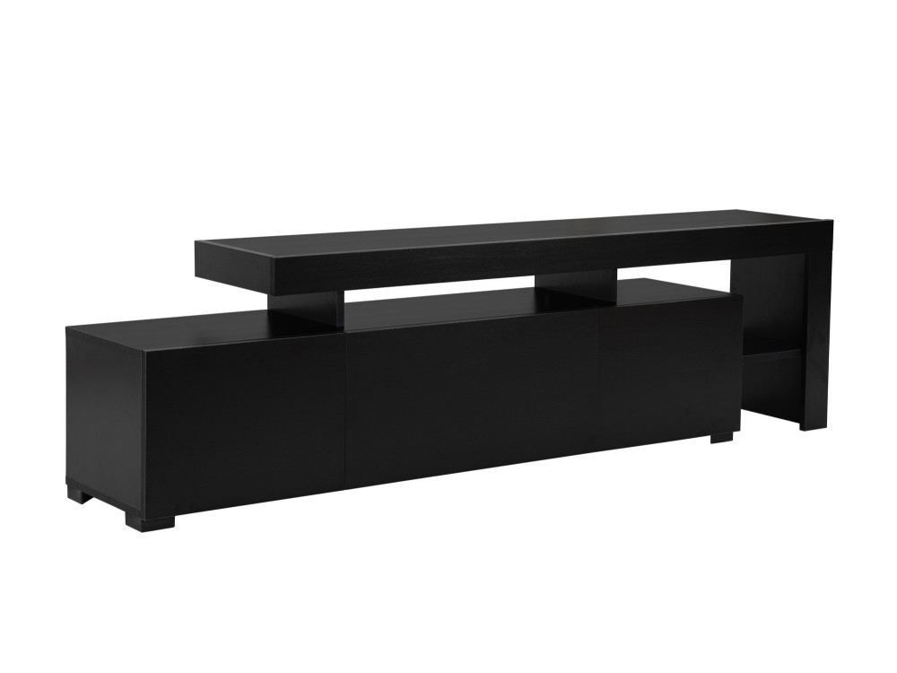 Meuble TV en bois "Beliz" 192 x 37 x 53 cm - Bois Noir