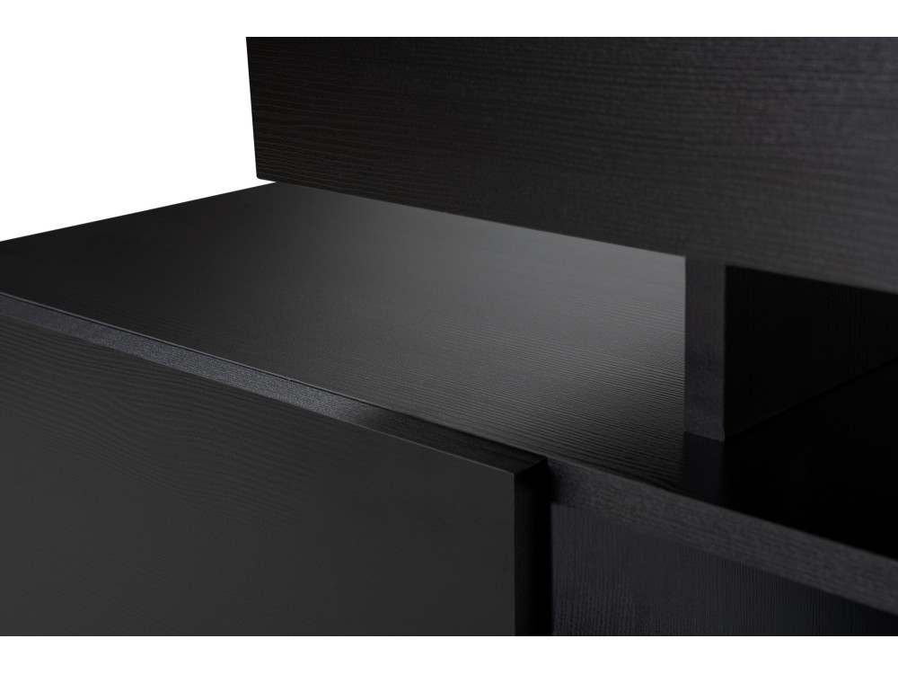 Meuble TV en bois "Beliz" 192 x 37 x 53 cm - Bois Noir