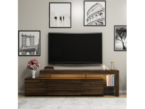 Meuble TV en bois "Beliz" Meuble TV - 192 x 37 x 53 cm