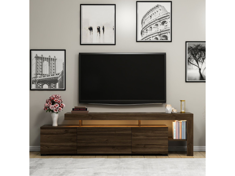 Meuble TV en bois "Beliz" Meuble TV - 192 x 37 x 53 cm
