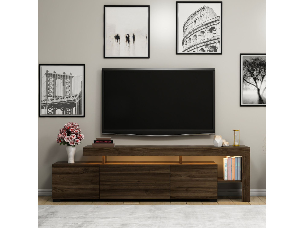 Meuble TV en bois "Beliz" Meuble TV - 192 x 37 x 53 cm