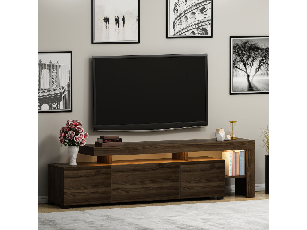 Meuble TV en bois "Beliz" Meuble TV - 192 x 37 x 53 cm