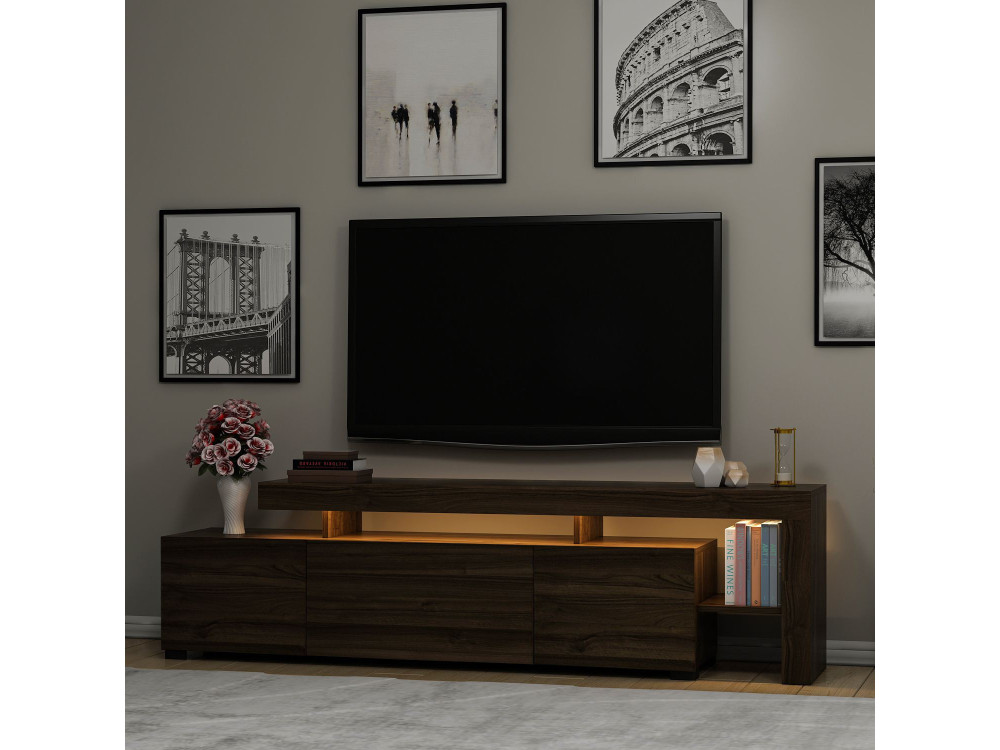 Meuble TV en bois "Beliz" Meuble TV - 192 x 37 x 53 cm