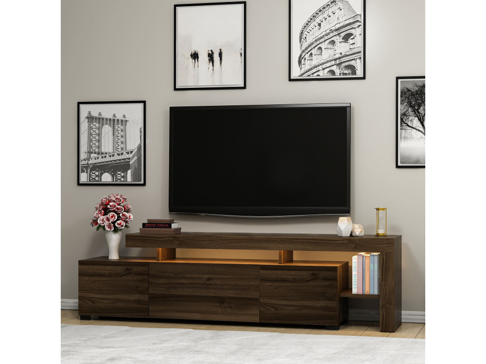 Meuble TV en bois "Beliz" Meuble TV - 192 x 37 x 53 cm