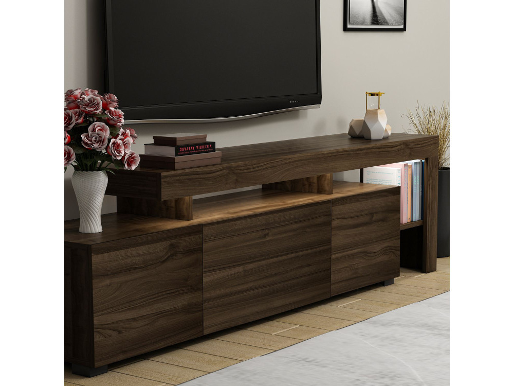 Meuble TV en bois "Beliz" Meuble TV - 192 x 37 x 53 cm