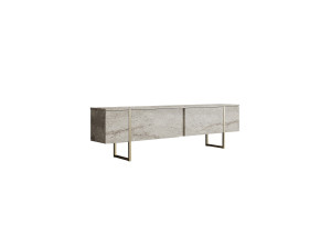 Meuble TV en bois "Luxe" - 180 x 30 x 50 cm - TravertinOr