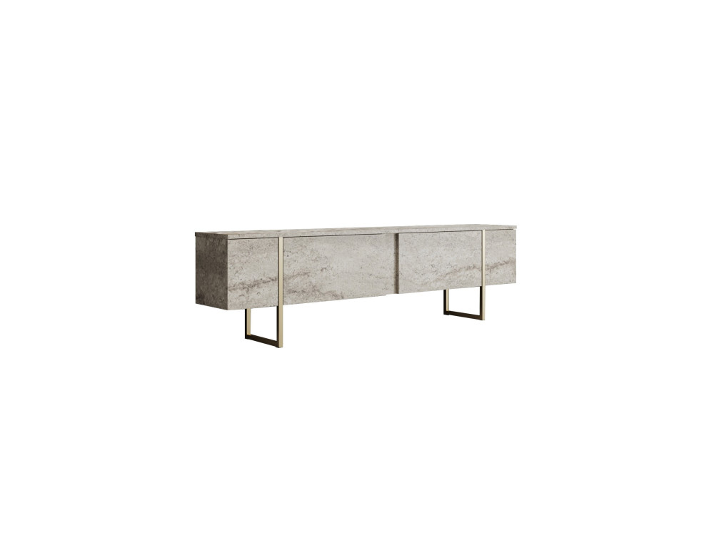 Meuble TV en bois "Luxe" - 180 x 30 x 50 cm - TravertinOr