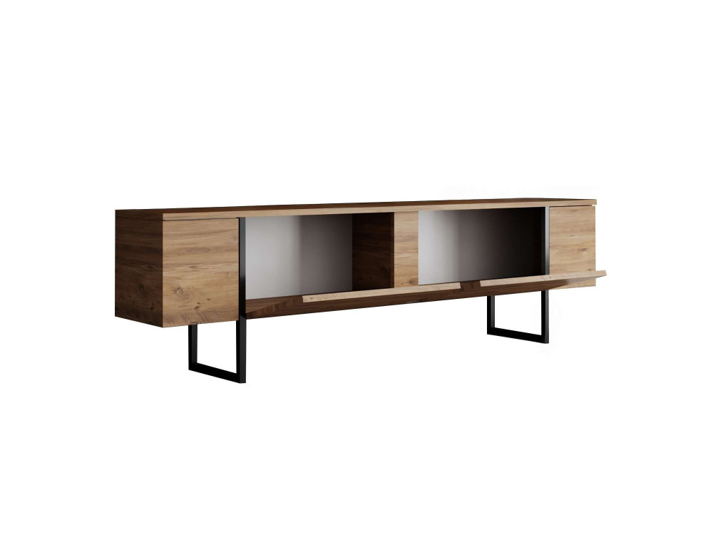 Meuble TV en bois "Luxe" - 180 x 30 x 50 cm - Marron