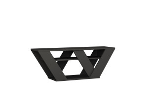 Meuble TV en bois "Pipralla" - 110 x 30 x 40 cm - Anthracite
