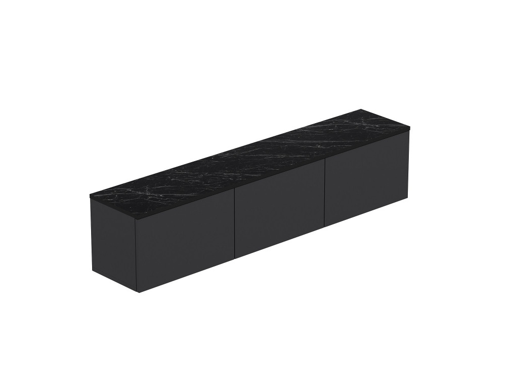 Meuble TV en bois "Neon" - 160 x 32 x 35 cm - Anthracite