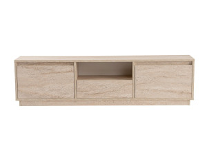 Meuble TV en bois "Vanguard" - 160 x 29 x 42 cm - Travertin