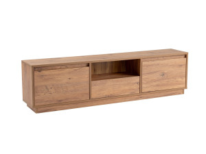Meuble TV en bois "Vanguard" - 160 x 29 x 42 cm - Pin atlantique