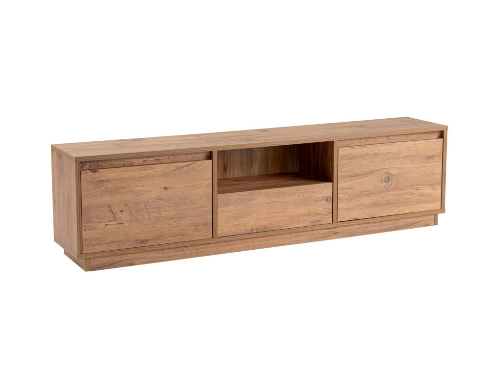 Meuble TV en bois "Vanguard" - 160 x 29 x 42 cm - Pin atlantique
