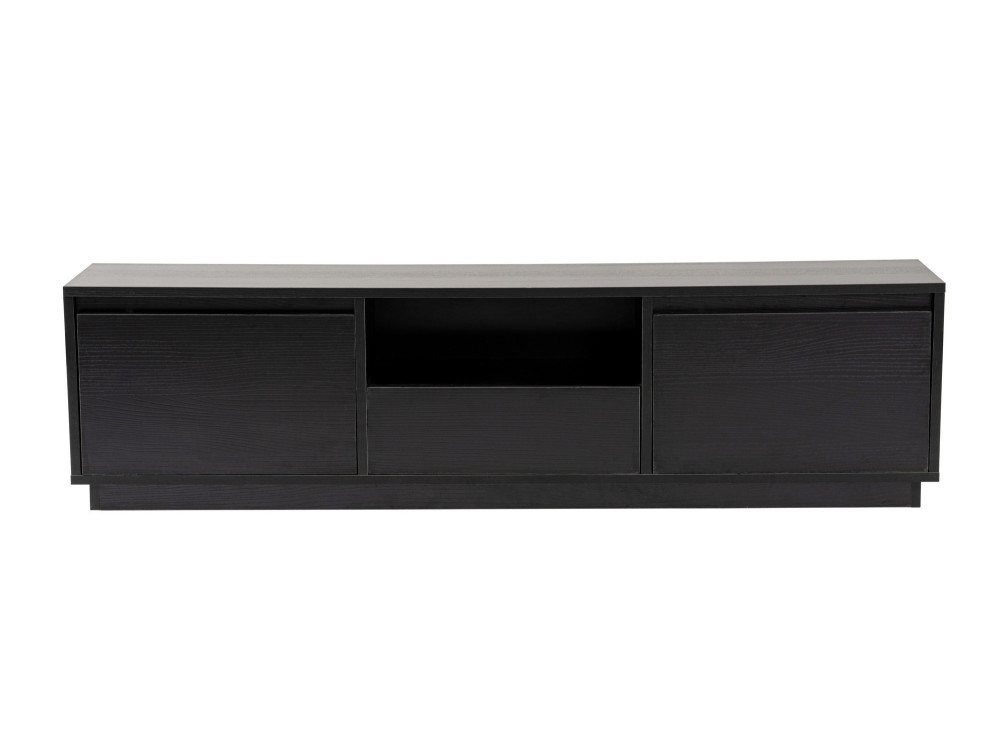 Meuble TV en bois "Vanguard" 160 x 30 x 42 cm - Bois Noir