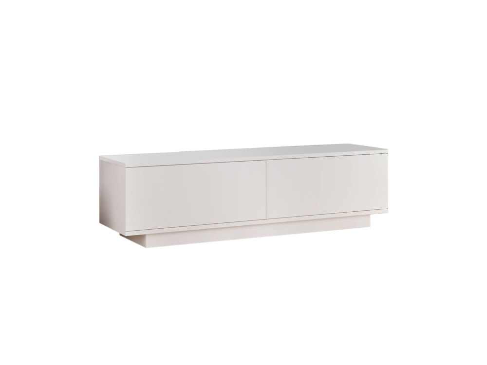Meuble TV en bois "FN1" - 140 x 35 x 38 cm - Blanc