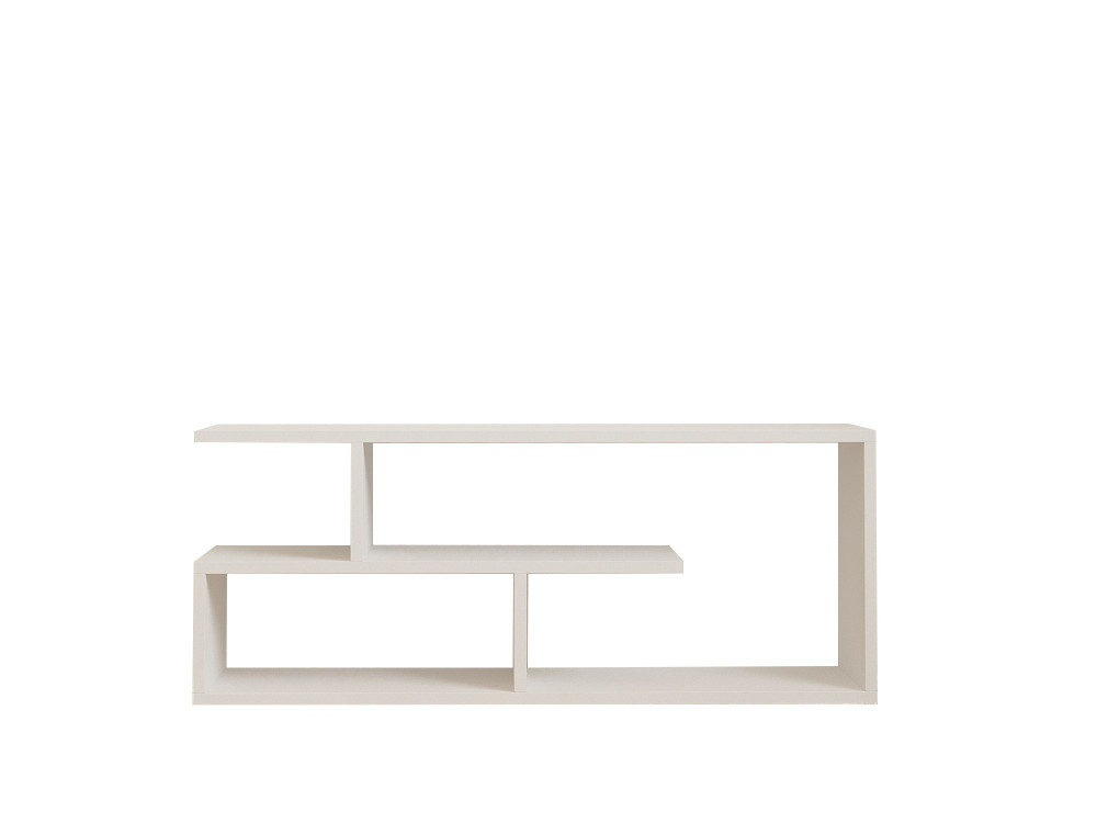 Meuble TV en bois "Cafu" - 100 x 29 x 40 cm - Blanc