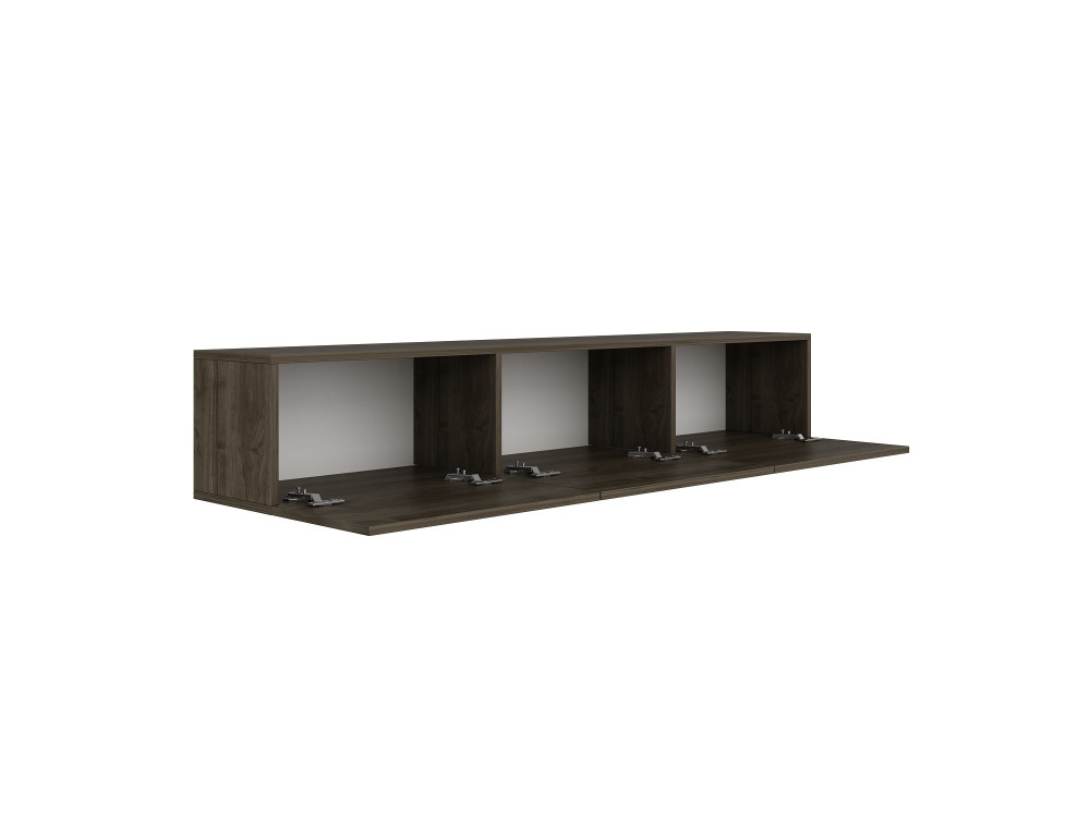 Meuble TV en bois "West" - 150 x 32 x 30 cm - Noyer