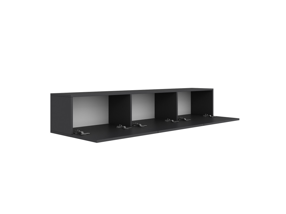 Meuble TV en bois "West" 150 x 32 x 30 cm - Anthracite
