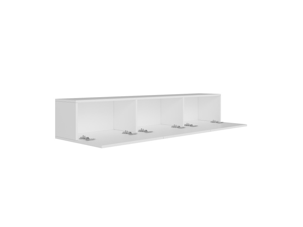Meuble TV en bois "West" 150 x 32 x 30 cm - Blanc