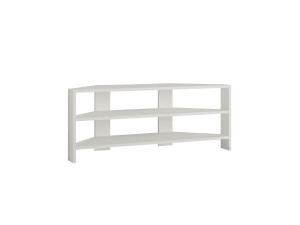 Meuble TV en bois "ThalesCorner" - 110 x 36 x 45 cm - Blanc