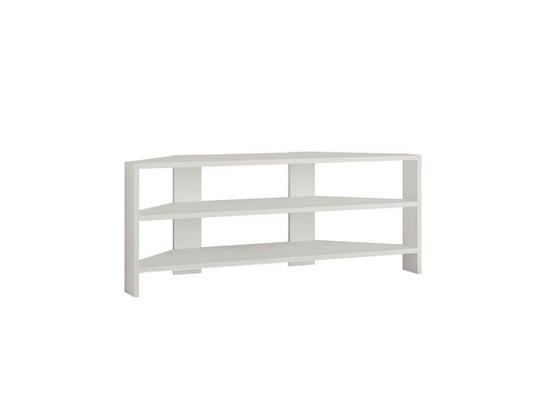 Meuble TV en bois "ThalesCorner" - 110 x 36 x 45 cm - Blanc