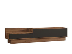 Meuble TV en bois "Asir" - 160 x 35 x 35 cm - Marron