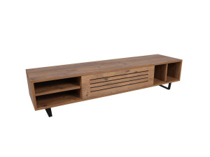 Meuble TV en bois "Safir" 160 x 40 x 35 cm - Pin atlantique