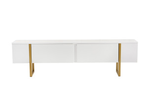 Meuble TV en bois "Serenity" - 180 x 29 x 50 cm - Blanc