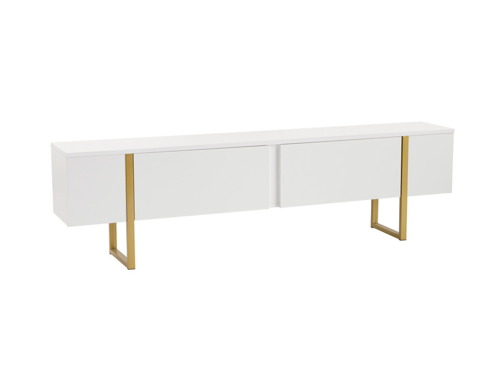 Meuble TV en bois "Serenity" - 180 x 29 x 50 cm - Blanc