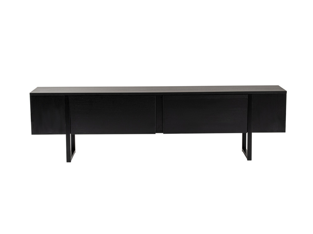 Meuble TV en bois "Serenity" - 180 x 29 x 50 cm - Noir