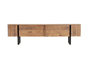 Meuble TV en bois "Serenity" 180 x 30 x 50 cm - Pin atlantique