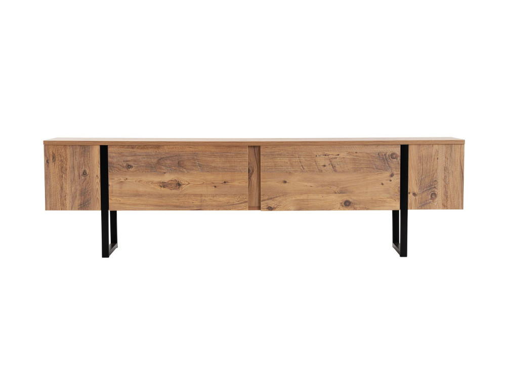 Meuble TV en bois "Serenity" 180 x 30 x 50 cm - Pin atlantique