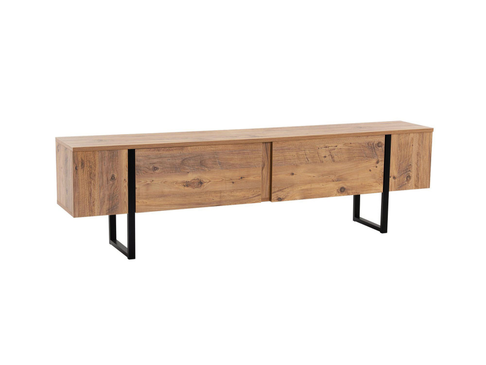 Meuble TV en bois "Serenity" 180 x 30 x 50 cm - Pin atlantique