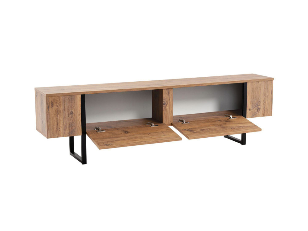 Meuble TV en bois "Serenity" 180 x 30 x 50 cm - Pin atlantique