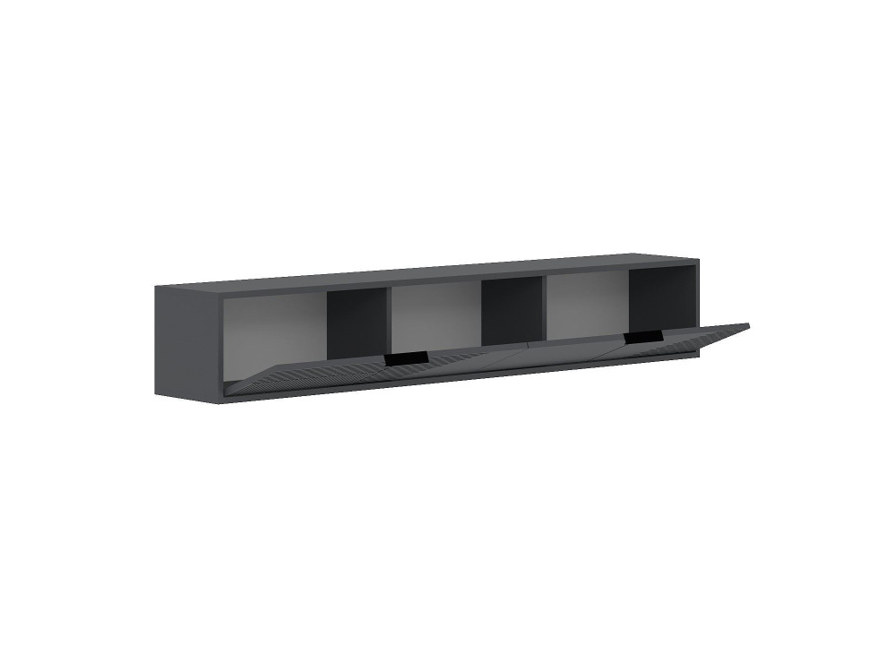 Meuble TV en bois "Parla" 180 x 30 x 30 cm - Anthracite