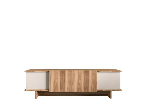 Meuble TV en bois "Diana" 180 x 33 x 50 cm - Beige
