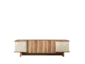 Meuble TV en bois "Diana" 180 x 33 x 50 cm - Travertin